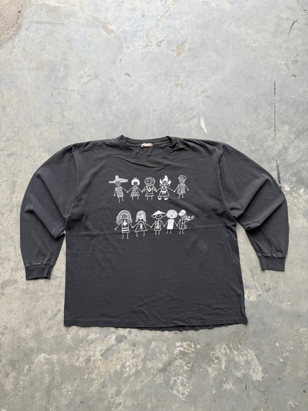 90’s FAMILY CULTURE POLITICAL LONG SLEEVE TEE XL