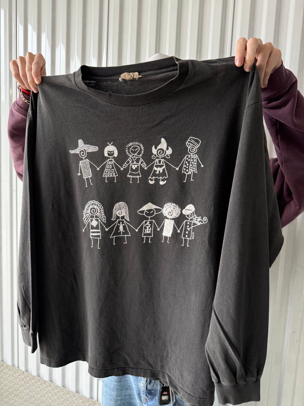 90’s FAMILY CULTURE POLITICAL LONG SLEEVE TEE XL