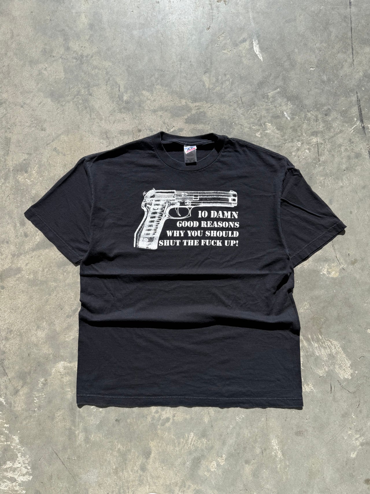 90’s GUN FIRE ARM DAZZLE TEE XL