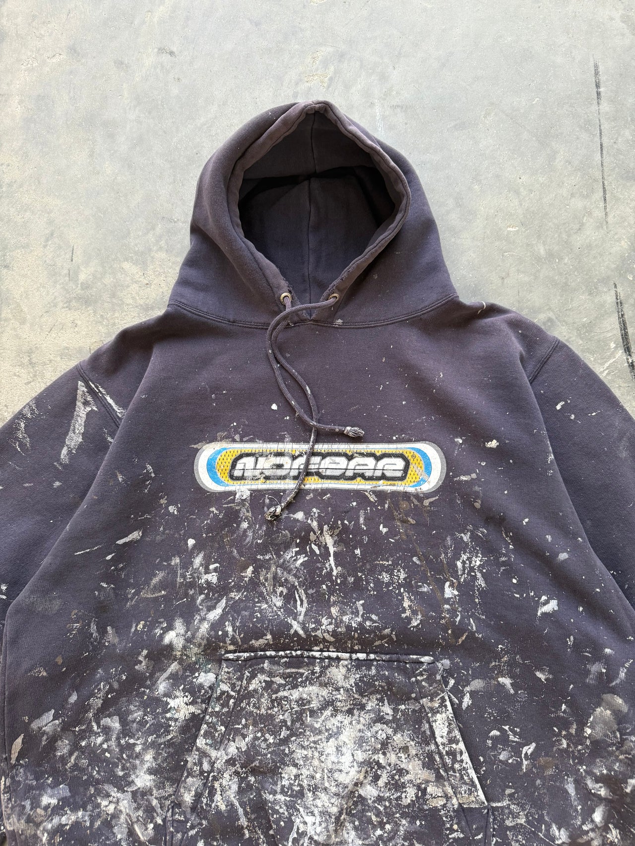 90’s NO FEAR PAINT SPLATTER HOODIE XXL