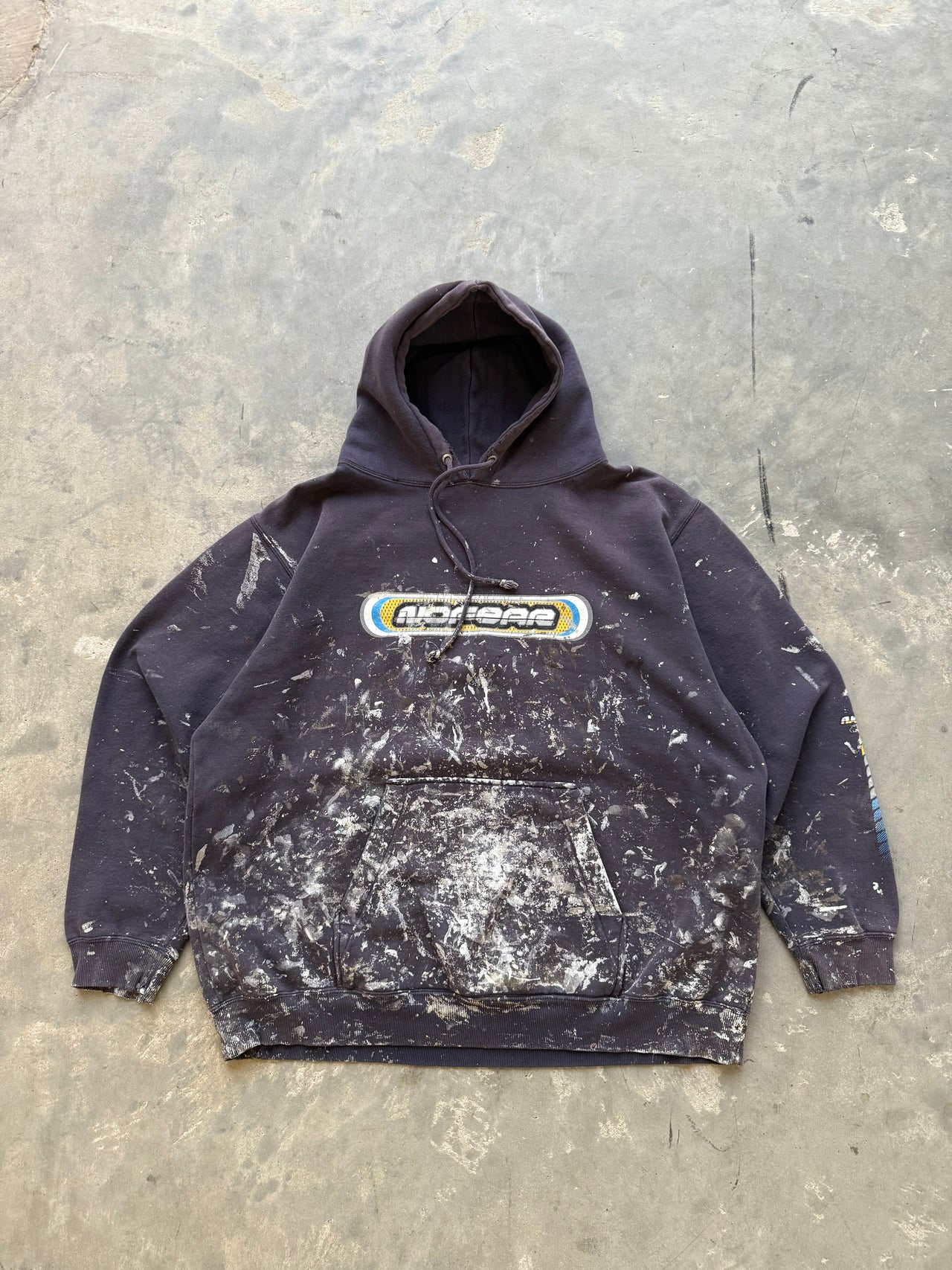 90’s NO FEAR PAINT SPLATTER HOODIE XXL