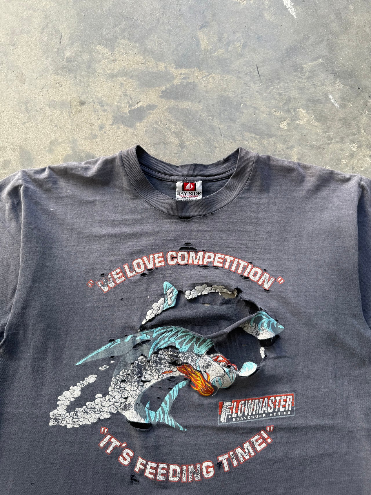 1990’s FLOWMASTER COMPETITION THRASH FADED LARGE