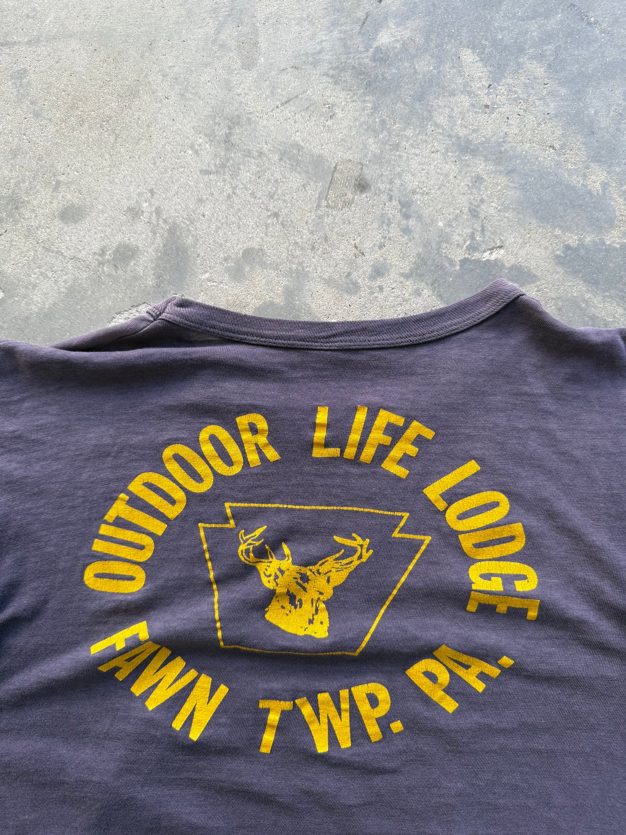 1970’s FADED SMOKED HUNTING CAMP TEE SMALL