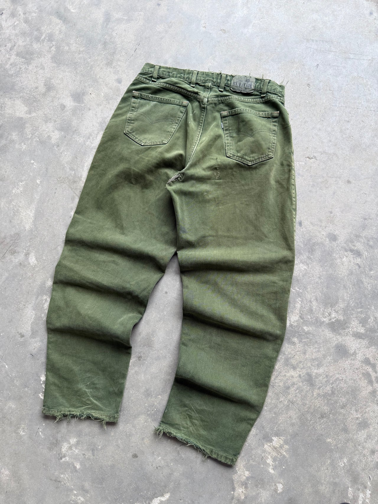 90’s SILVERTAB GREEN FADED JEANS SZ34