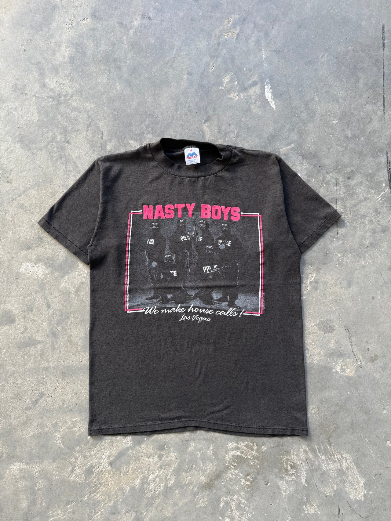 80’s NASTY BOYS POLICE FADED LARGE