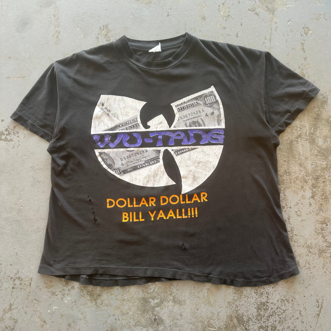 1990’s WU TANG DOLLAR DOLLAR BILL RAP TEE XL