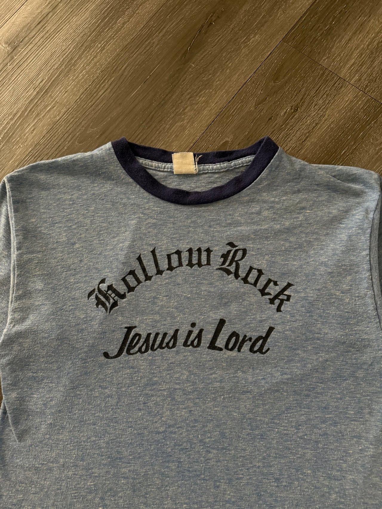 60’s RINGER JESUS IS LORD OLD ENGLISH TEE S