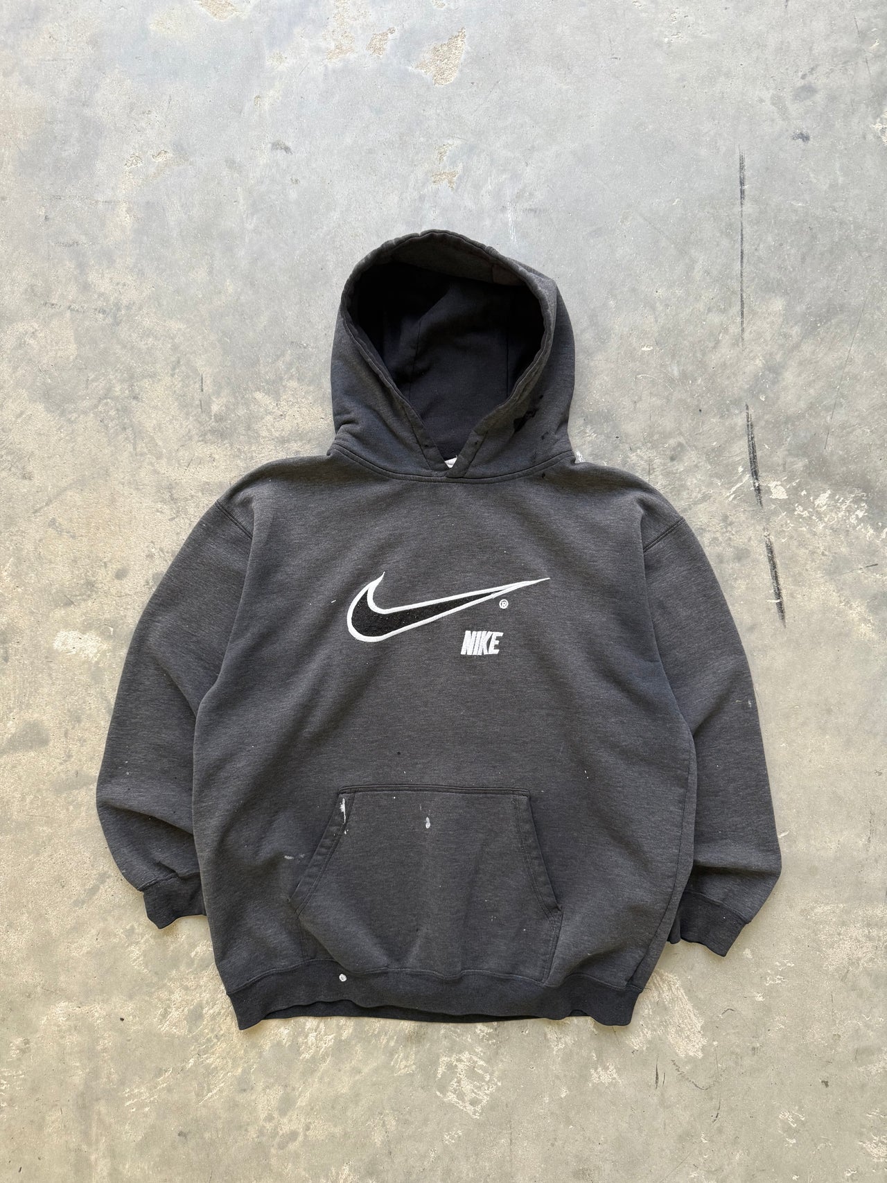 90’s NIKE EMBODIED PAINT FADED HOODIE LARGE