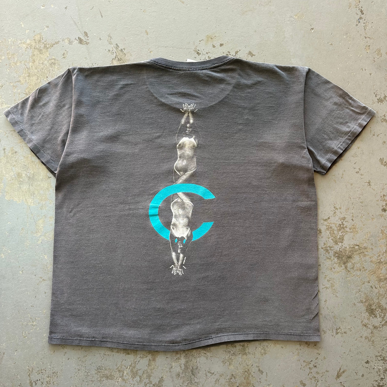 1990’s MIRRORED NAKED PHOTOGRAPHIC TEE XL