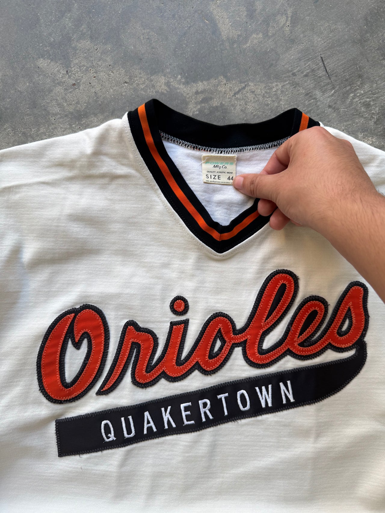 70’s ORIOLES BASEBALL JERSEY LARGE