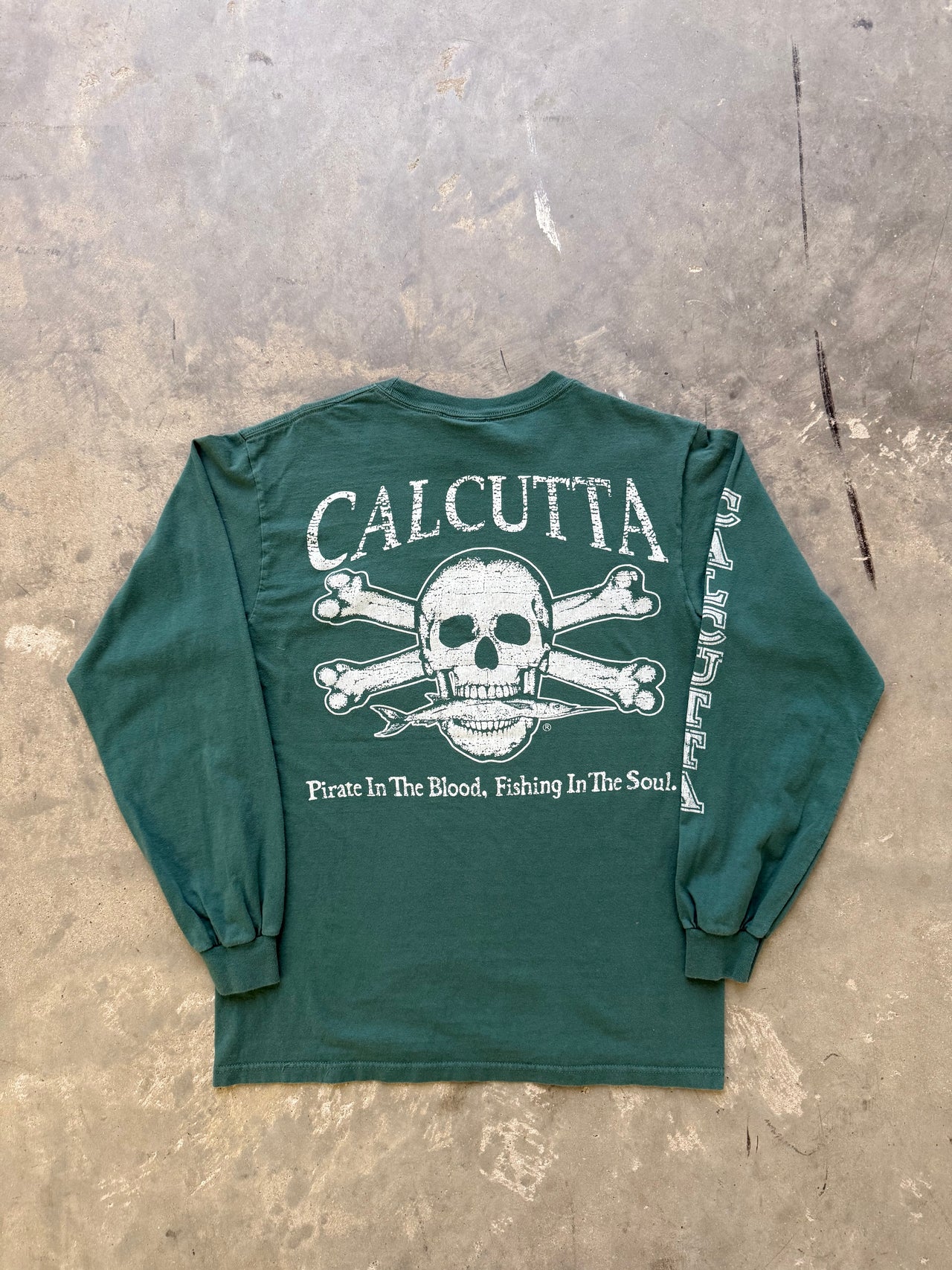 90’s CALCUTTA SKULL BONES LONG SLEEVE MEDIUM