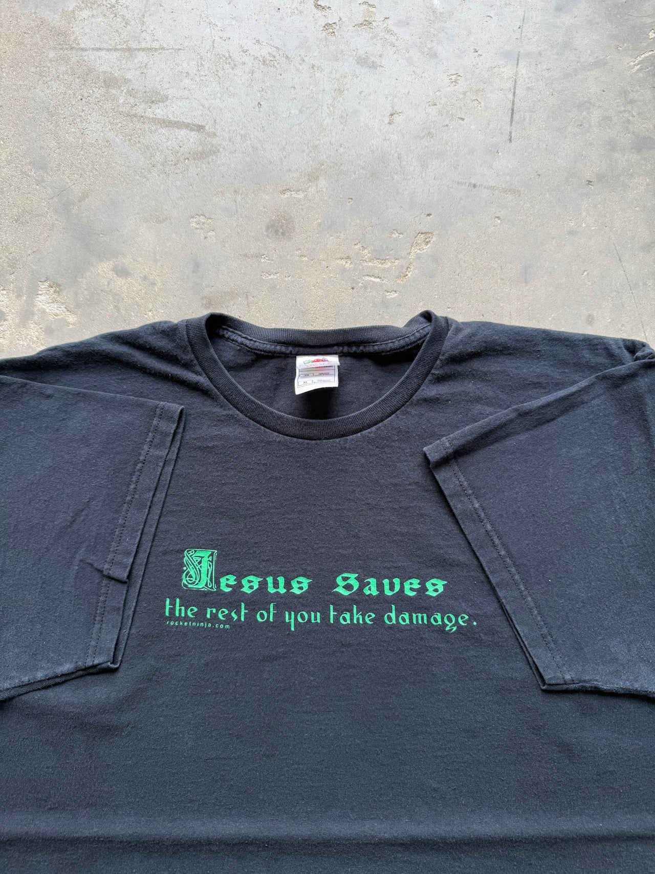 00’s JESUS SAVES THE REST OF YOU TAKE DAMAGE XL