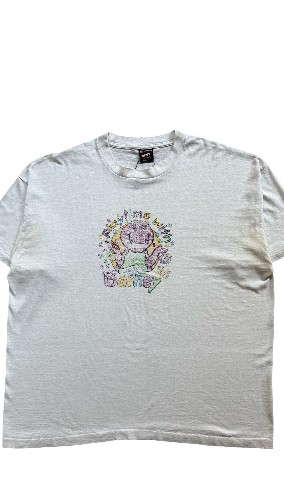 90’s BARNEY PLAYTIME SINGLE STITCH TEE XXL