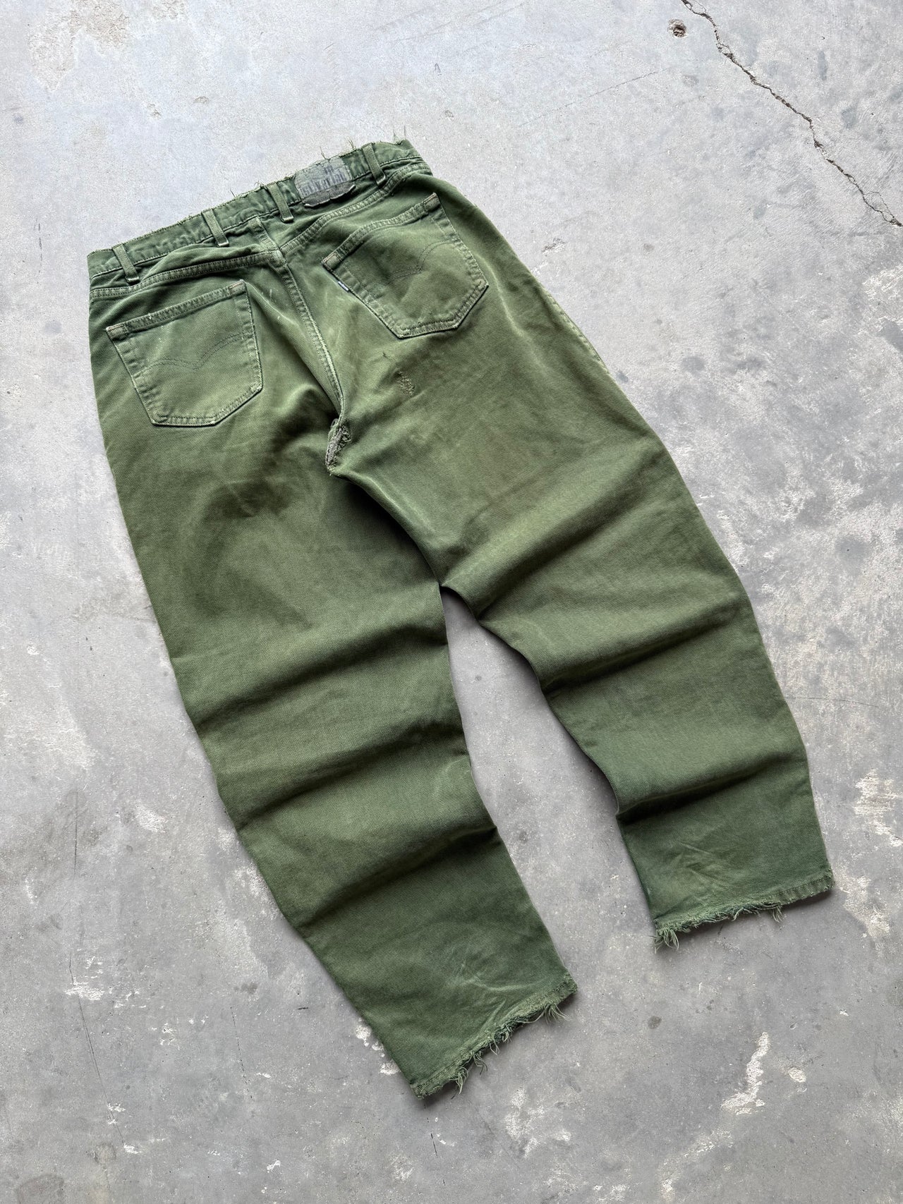 90’s SILVERTAB GREEN FADED JEANS SZ34