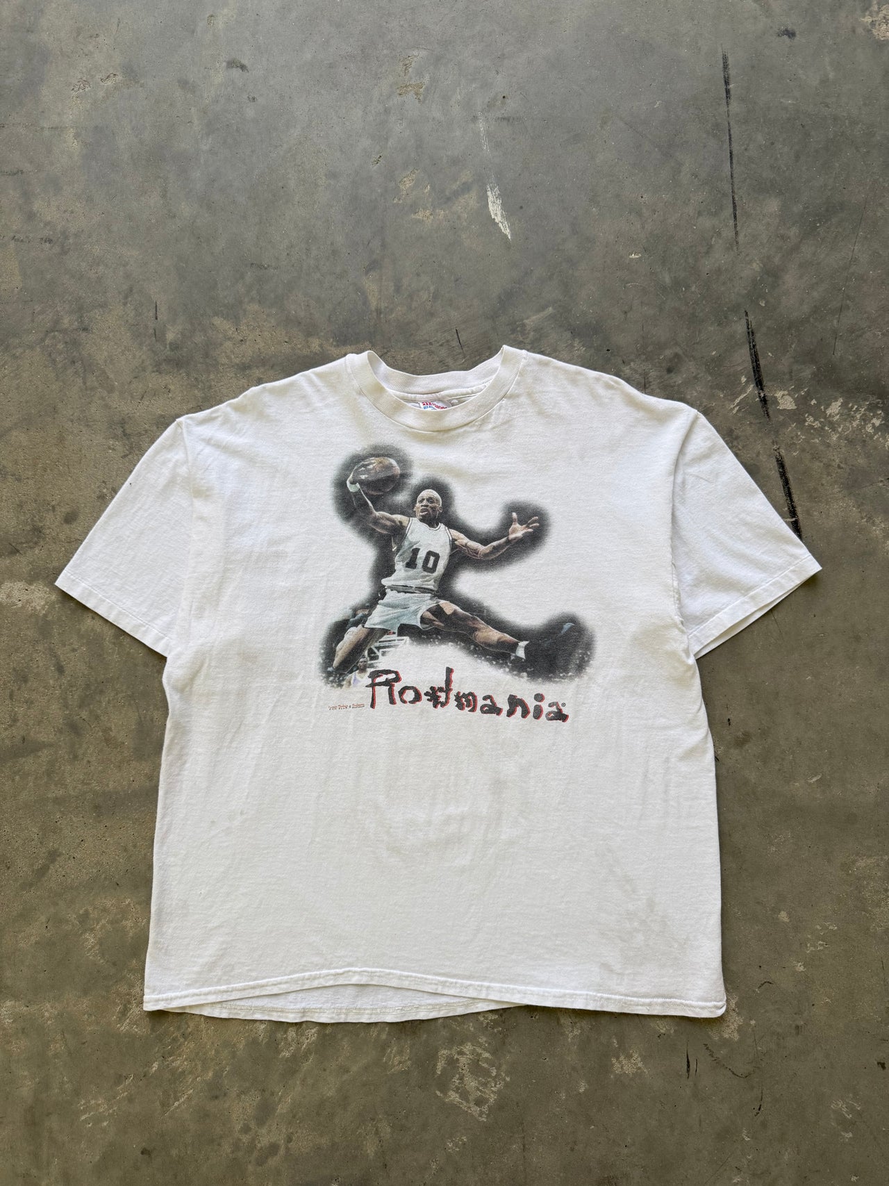 90’s RODMAN RODMANIA SPURS BASKETBALL TEE XL