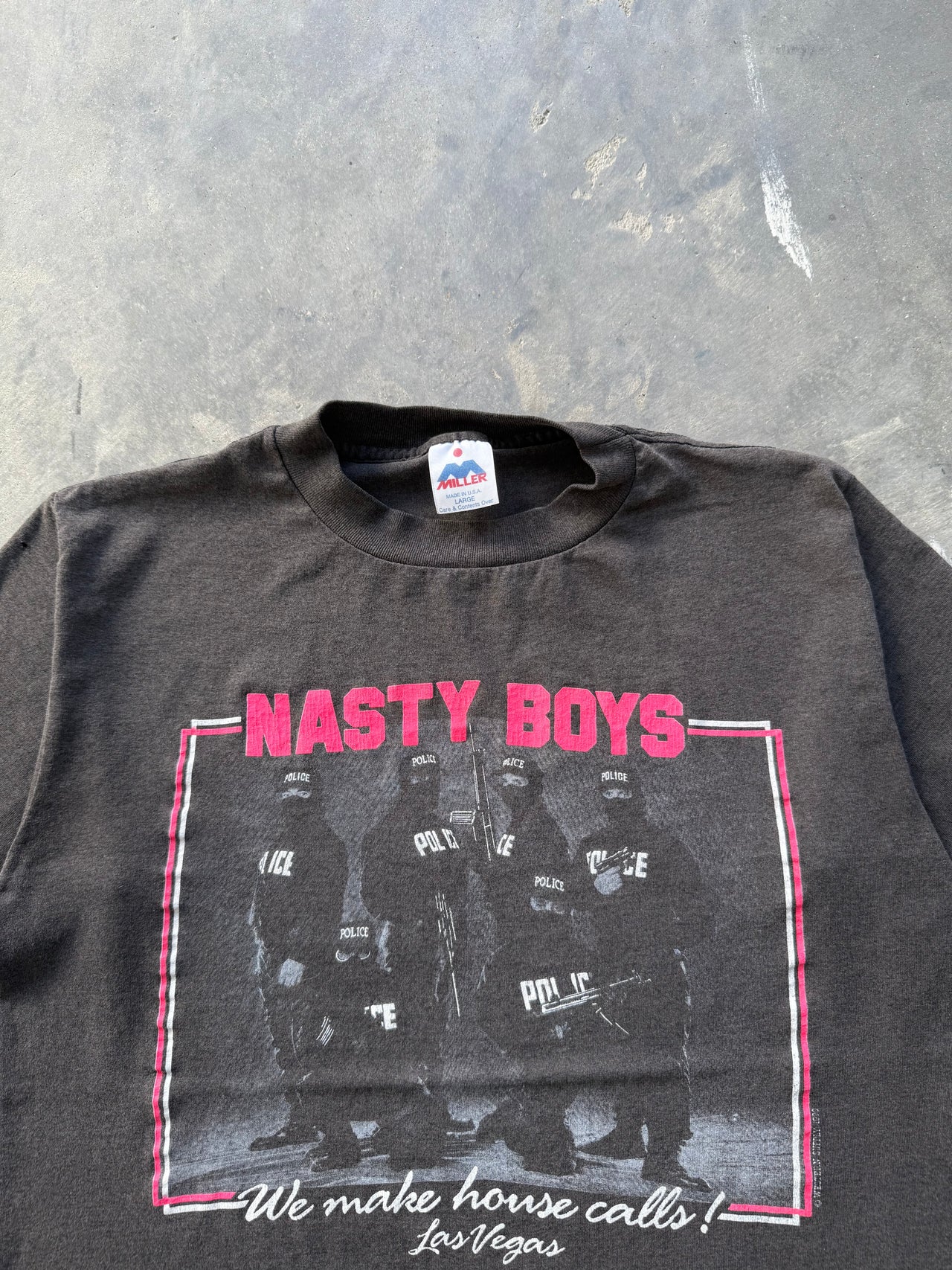 80’s NASTY BOYS POLICE FADED LARGE