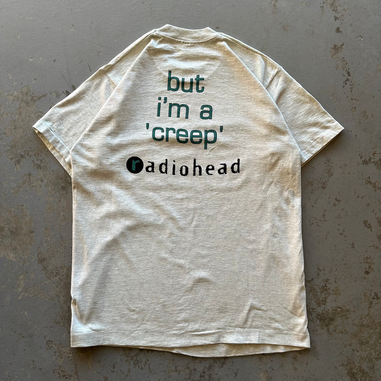 1990’s RADIOHEAD “CREEP” GREY TEE L
