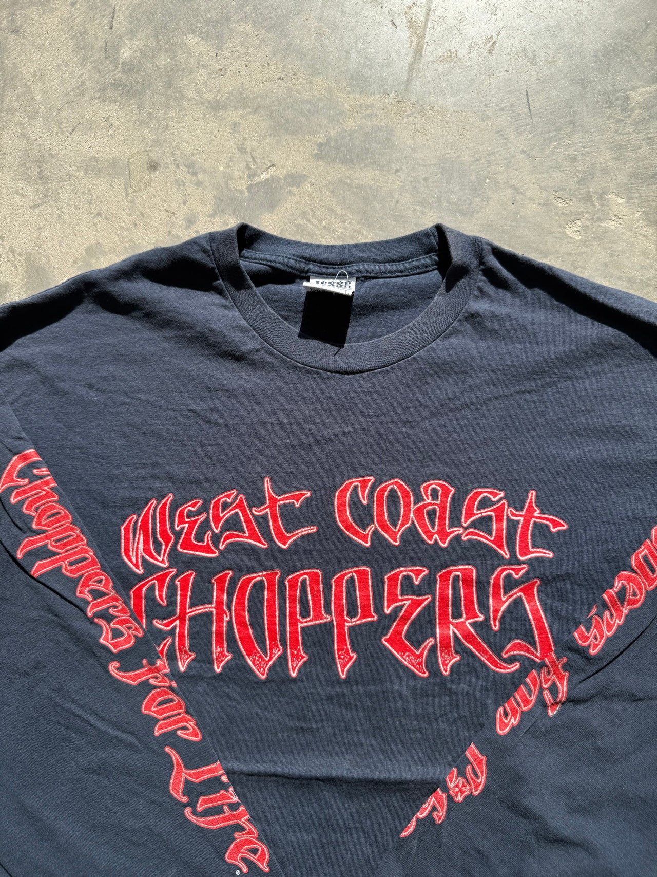 90’s WEST COAST CHOPPERS IRON CROSS LONG SLEEVE LARGE