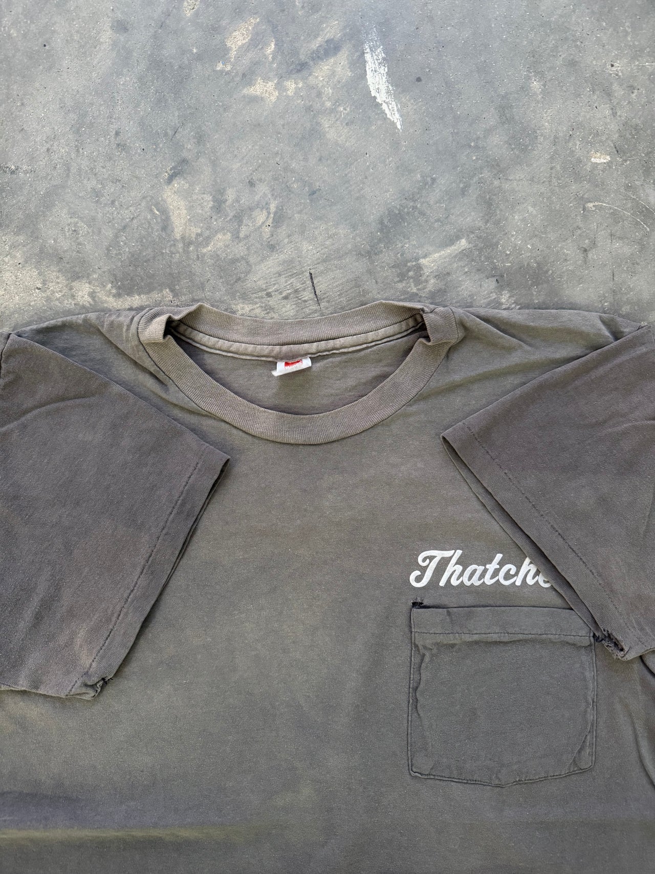 70’s BIKER CREW THATCHERS SMOKED FADED MEDIUM